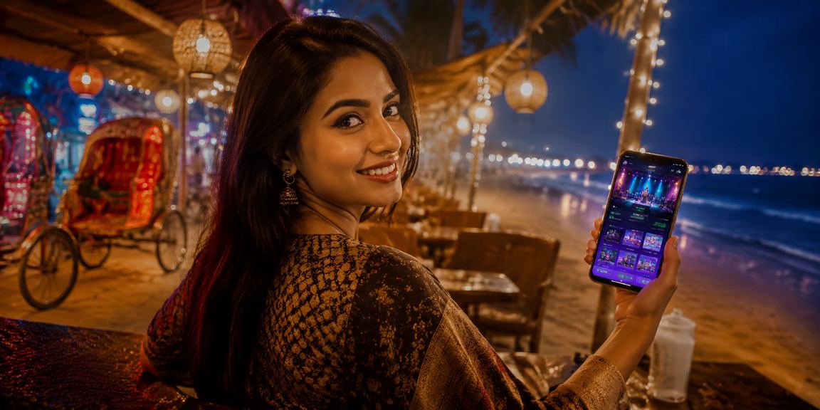 ঢাকায় মোবাইলে অনলাইন ক্যাসিনো উপভোগ করছেন একজন বাংলাদেশি খেলোয়াড়